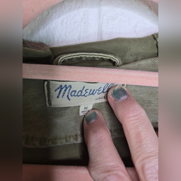 Madewell Brimfield khaki hooded army utility jacket - Picture 7 of 15